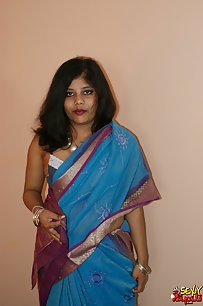 Rupali in indian saree stripping naked