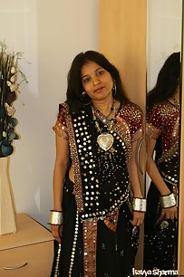 Kavya in her gujarati outfits chania cholie