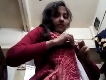 Cute Desi School Girl Stripping Her Clothes Off and Showing Tits