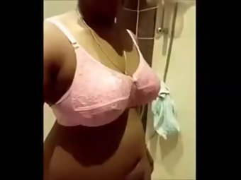 Desi Bhabhi In Pink Bra Hairy Pussy Nude Selfie